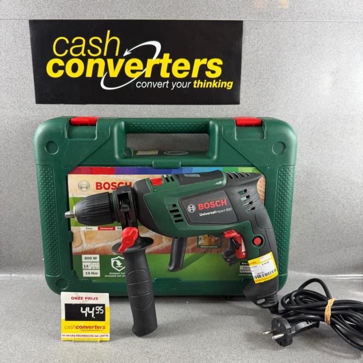 Bosch Universal Impact 800 | in koffer | 800watt | 393162, Doe-het-zelf en Verbouw, Gereedschap | Boormachines, Gebruikt, Boormachine