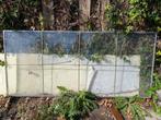 Dubbele raam met interne koperen roeden 197,5x89,5cm, Doe-het-zelf en Verbouw, Glas en Ramen, Ophalen, Gevelraam of Ruit, Gebruikt