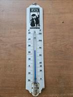 Thermometer van emaille reclame rvs verzekering, Ophalen of Verzenden, Gebruikt, Reclamebord