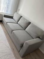 Bank - 3-zits - Grijze stof, Huis en Inrichting, Banken | Bankstellen, Ophalen, Gebruikt, Driepersoons, 75 tot 100 cm