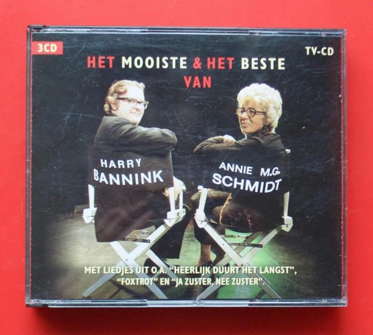 3cd Het mooiste & beste van Annie MG Schmidt & Harry Bannink, Cd's en Dvd's, Cd's | Nederlandstalig, Overige genres, Boxset, Ophalen of Verzenden