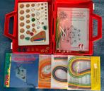 Koffertje met filigraan materiaal: mallenbord, boek papier, Hobby en Vrije tijd, Ophalen of Verzenden, Zo goed als nieuw, Gereedschap of Toebehoren