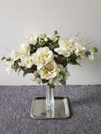 Te koop prachtige NIEUWE boeket witte kunstbloemen & vaas !!, Ophalen of Verzenden, Nieuw, Binnen