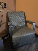Vintage fauteuil met armleuningen, Huis en Inrichting, Stoelen, Ophalen, Gebruikt, Metaal, Eén