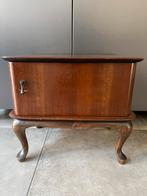 QUEEN ANN STIJL VINTAGE KASTJE  HOUTEN NACHTKASTJE NACHTKAST, Huis en Inrichting, Slaapkamer | Nachtkastjes, Minder dan 45 cm