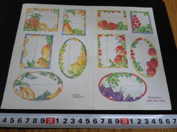 sticker illustraties ada van zelm libelle 29, Verzamelen, Stickers, Zo goed als nieuw, Bedrijf of Vereniging, Ophalen