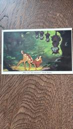 Bambi-kaart. “Wat een rare beesten!” denkt Bambi, Ophalen of Verzenden, Ongelopen