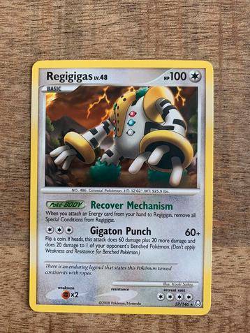 Regigigas lv.48 , 37/146. Vintage Pokémon TCG. beschikbaar voor biedingen