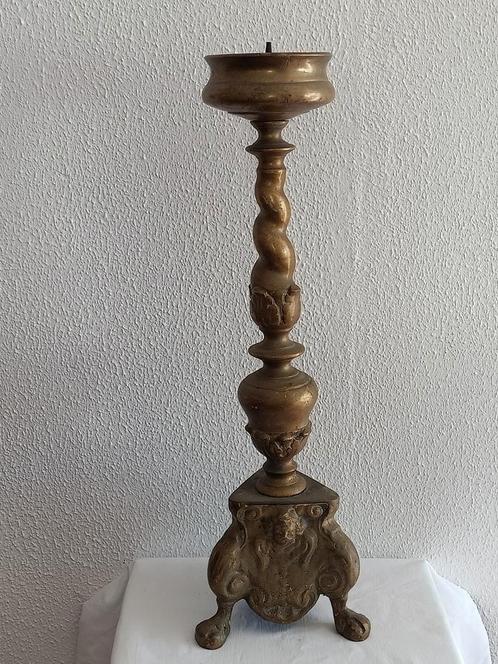 Kandelaar uit Kathedraal altaar kandelaar, Antiek en Kunst, Antiek | Kandelaars, Koper of Brons, Ophalen