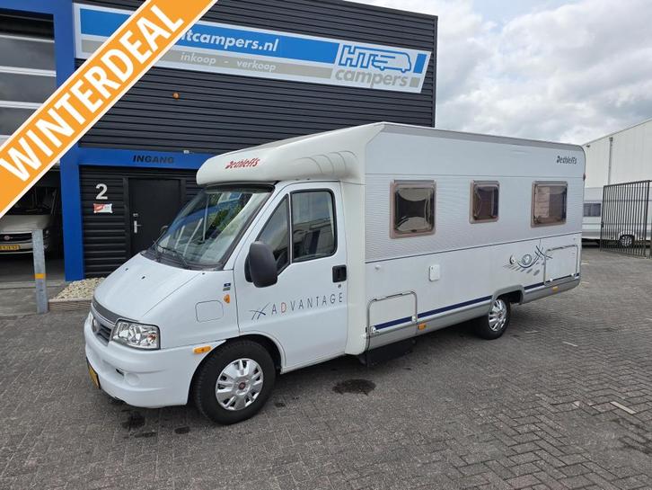 Dethleffs T6561 Z.G.O.H. B.J. 2003, Caravans en Kamperen, Campers, Bedrijf, tot en met 4, Half-integraal, Dethleffs, Fiat, Diesel