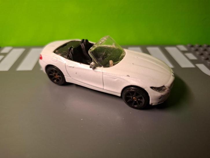 Majorette 244f - BMW Z4 [wit] 1/56, Hobby en Vrije tijd, Modelauto's | Overige schalen, Gebruikt, Auto, Ophalen of Verzenden