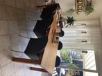 Eetkamerstoelen 6, Huis en Inrichting, Stoelen, Ophalen, Gebruikt, Bruin, Metaal