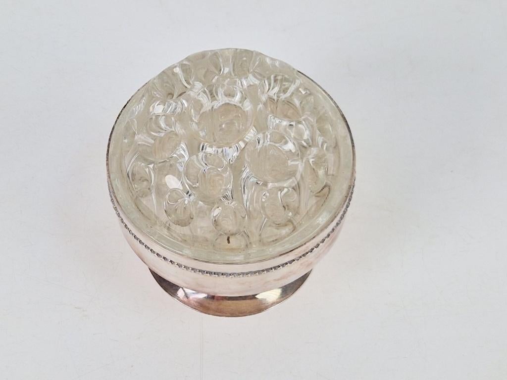 vintage rozensteker bloemsteker frankrijk Kristal verzilverd, Ophalen of Verzenden