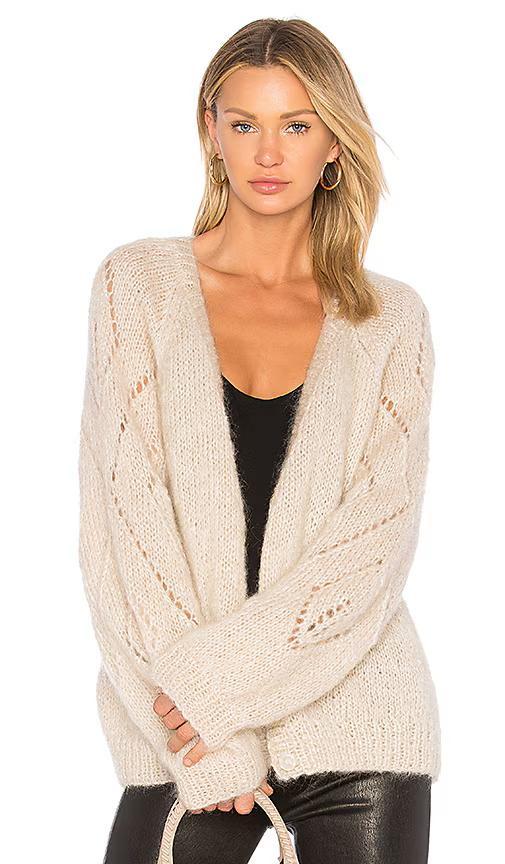 MES DEMOISELLES Octavia mohair wollen vest, Kleding | Dames, Truien en Vesten, Zo goed als nieuw, Maat 38/40 (M), Wit, Ophalen of Verzenden