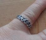 zilveren ring bovenkant bewerkte [950], Sieraden, Tassen en Uiterlijk, Verzenden, Dame, Zilver, Zilver