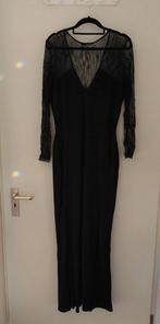 Jane NormanLange galajurk met kant en split, Kleding | Dames, Maat 38/40 (M), Zwart, Jane Norman, Ophalen of Verzenden