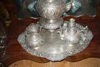 Uniek puntgaaf zeer zeldzaam antiek zilveren theeservies, Antiek en Kunst, Ophalen of Verzenden, Zilver
