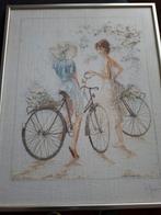 Schilderij  geborduurd, Ophalen