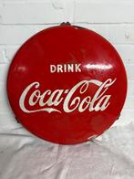 Coca Cola Emaille Bord - Gebruikte Staat (42cm), Verzamelen, Ophalen of Verzenden, Reclamebord