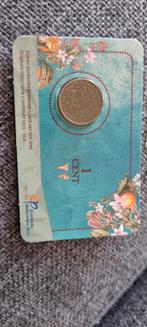 1 Cent 1917 Wilhelmina in coincard, Ophalen of Verzenden