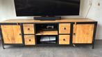 Mangohouten tv meubel, Huis en Inrichting, Ophalen, Gebruikt, 200 cm of meer, Minder dan 100 cm