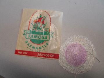 Famosa gas mantle No. 197 300/400 cp gloeikousje gaslamp beschikbaar voor biedingen