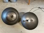 2x plafondlamp staal, Ophalen, Zo goed als nieuw