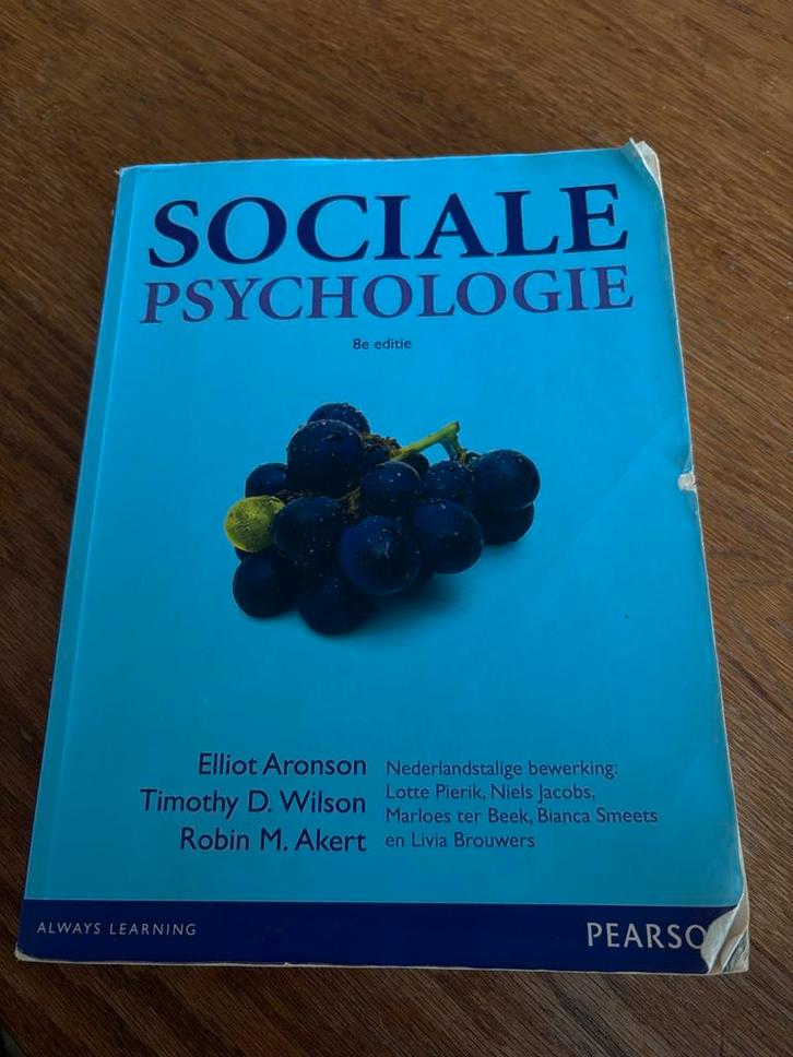 Elliot Aronson - Sociale psychologie, Boeken, Schoolboeken, Gelezen, Nederlands, Overige niveaus, Ophalen of Verzenden