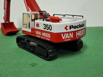 Poclain 350CK graafmachine "Van Hees Tilburg"  1/50 beschikbaar voor biedingen