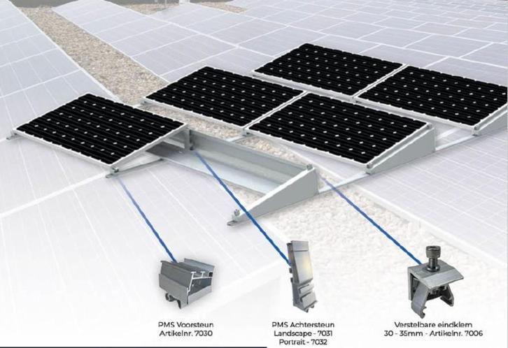 UITVERKOOP Zonnepanelen plat dak Landscape en portrait, Doe-het-zelf en Verbouw, IJzerwaren en Bevestigingsmiddelen, Nieuw, Overige typen