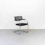 3x Vitra Visavis Vergaderstoel Zwart Stof - Chroom, Niet ingevuld, Niet ingevuld, Ophalen of Verzenden, Zo goed als nieuw