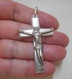 Zilveren groot vintage kruis met Jezus nr.606