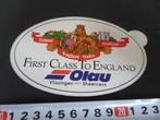 sticker Ferry First Class To England OLAU Vlissingen Sheerne, Ophalen, Zo goed als nieuw, Bedrijf of Vereniging