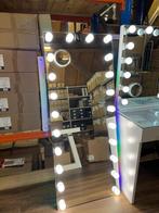 Vanitii Hollywood Spiegel – Staand met LED & RGB verlichting, Ophalen, Nieuw, 150 tot 200 cm, Rechthoekig