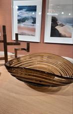 Eichholtz Pheadra Bruine Schaal - Nieuw!, Schaal, Nieuw, Ophalen of Verzenden, Glas