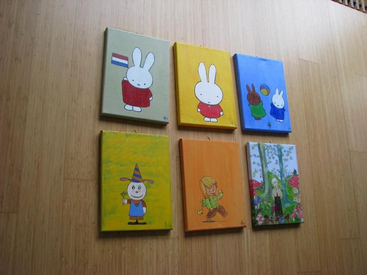 t,k, kinderschilderijtjes voor in kinderkamer, Kinderen en Baby's, Overige Kinderen en Baby's, Nieuw, Ophalen of Verzenden