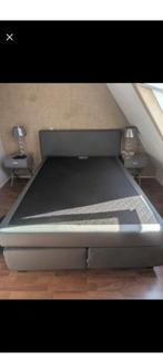 karlsson lederlook boxspring 140x200, Huis en Inrichting, Ophalen of Verzenden, Zo goed als nieuw