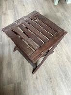 Houten inklaptafel, Ophalen of Verzenden, Gebruikt, Vierkant, Hout