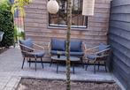 Complete tuinset met tafel, bank en 2 losse stoelen., Tuin en Terras, Tuinsets en Loungesets, Ophalen, Zo goed als nieuw, Wicker
