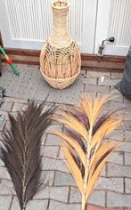 Grote rieten mand met stokken - Nieuw!, Overige materialen, Overige kleuren, 50 tot 75 cm, Nieuw