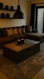 Zwarte bloktafel als nieuw 130x70x45, Huis en Inrichting, Tafels | Salontafels, Ophalen, 100 tot 150 cm, 50 tot 100 cm, Zo goed als nieuw