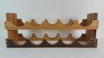 Vintage staand houten wijnrek voor 10 flessen. S6, Tweedehands verkoop, Tweedehands verkoop, Gebruikt, Ophalen of Verzenden