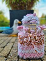 Leuke gehaakte snoeppot, Ophalen of Verzenden, Nieuw, Overige materialen, Pot, Bus of Blik