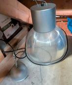 Mooie industriële lamp met doorzichtige kap voor mooi licht, Ophalen of Verzenden, Zo goed als nieuw, Minder dan 50 cm