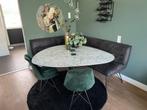Eethoek organische tafel + eetbank, Ophalen, Gebruikt, Modern, 4 tot 6 stoelen