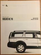 Volvo XC70 prijslijst 2002 model 2003 folder/brochure NL, Boeken, Ophalen of Verzenden, Zo goed als nieuw, Volvo