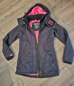Superdry zwarte jas Japan mt XS in zeer goede staat., Kleding | Dames, Jassen | Winter, Ophalen of Verzenden, Zo goed als nieuw