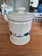 Boerenbont Suikerpot - Voorraadpot, Gebruikt, Overige typen, Ophalen of Verzenden, Aardewerk
