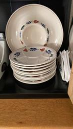 Gourmetborden boerenbont, Huis en Inrichting, Keuken | Servies, Ophalen of Verzenden, Zo goed als nieuw, Overige stijlen, Bord(en)