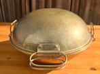 Vintage handgehamerde , koperen Portugese pan , Tapiol, Ophalen of Verzenden